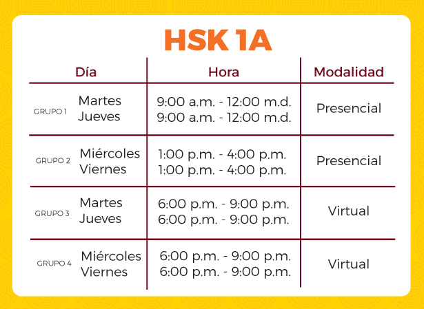 Horarios