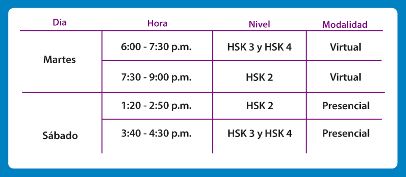 horario